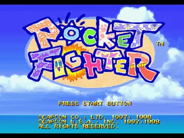 Pocket Fighter (US) screen shot title